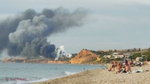 Explozii și fum gros pe cea mai importantă bază militară a Moscovei în Crimeea. Rușii susțin că un avion ar fi ieșit de pe pistă. Versiunea ucrainenilor