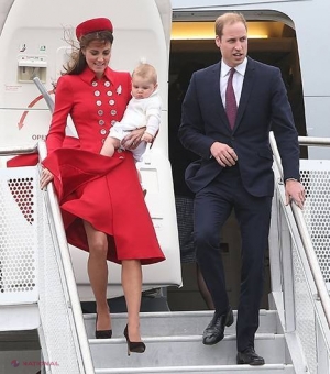 Prințul George, alături de părinții săi în Noua Zeelandă