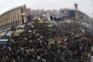Un american, pe „Euromaidan”: „Destinul Ucrainei depinde de Europa