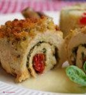 REŢETĂ // Ruladă din piept de pui cu măsline 