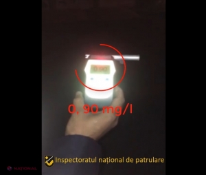 VIDEO // O șoferiță a fost prinsă BEATĂ CRIȚĂ la volan. Cu doi COPII în mașină, aceasta a încercat să scape de echipajul poliției