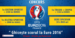 CONCURS: „Ghiceste scorul la Euro 2016”. Câştigă premii IMPORTANTE!