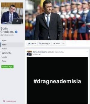 MESAJUL lui Grindeanu pe Facebook: #dragneademisia