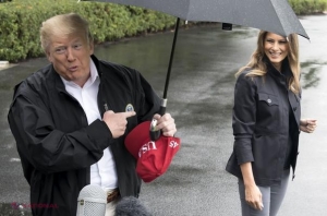 Au ce învăța de la Harry și Meghan! Trump, Melania și o umbrelă. Președintele american și-a arătat adevărata față