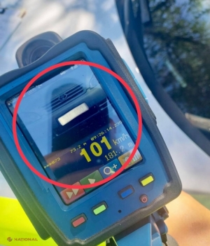 FOTO // Un pensionar de 73 de ani a fost prins gonind cu 101 km/h într-o localitate din Taraclia. Polițiștii au avut parte de o SURPRIZĂ enormă când au verificat actele vitezomanului din Tiraspol