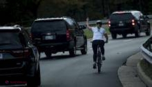 Ce s-a ÎNTÂMPLAT cu femeia care i-a arătat degetul mijlociu coloanei oficiale a lui Donald Trump