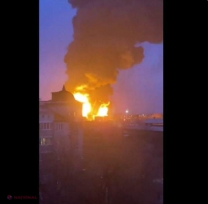 Incendii uriaşe la o unitate militară din Rusia, în apropierea graniţei cu Ucraina