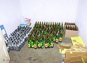 Băuturi alcoolice de contrabandă, depistate în locuința unui chișinăuean