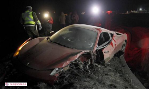 VIDEO // Aproape de o TRAGEDIE într-un „Ferrari” de 230 000 de euro. „Noroc că nu a OMORÂT pe nimeni