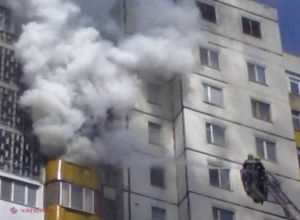 INCENDIU într-un bloc de locuit din sectorul Botanica