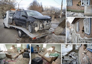Un șofer beat a dărâmat cu mașina casa unei familii din Drochia