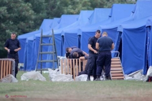 România se pregăteşte să primească imigranţii. Corturi amplasate la graniță