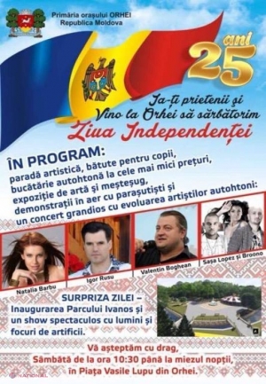 Ce ARTIȘTI au fost arvuniți de primăria lui Șor pentru a cânta la Orhei de Ziua Independenței