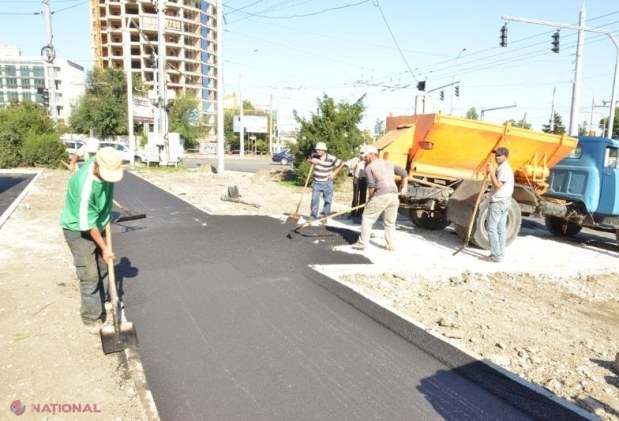Bandă suplimentară de CIRCULAȚE pe strada București din Chișinău