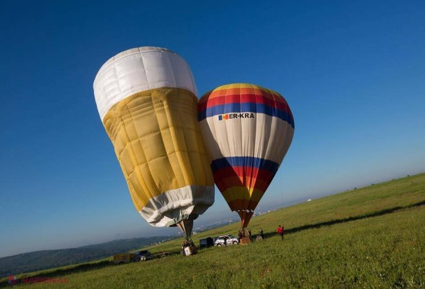 REPORTAJ FOTO // Nouă baloane cu aer cald deasupra Chișinăului