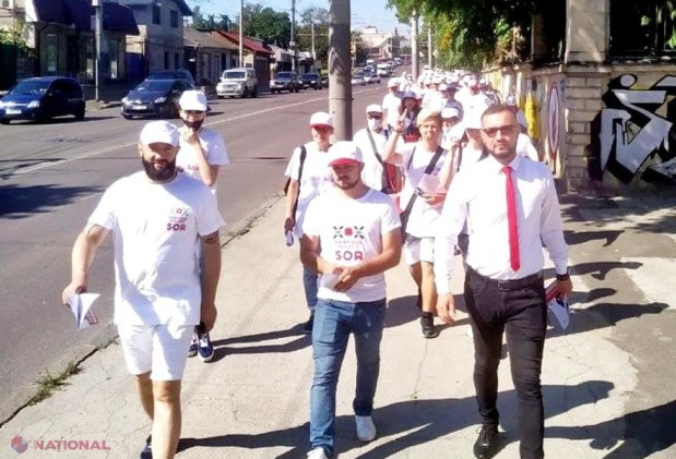 FOTO // Acțiune de AMPLOARE în ultima zi de campanie. Mii de oameni au participat la MARȘURI de mobilizare și au îndemnat la vot pentru Partidul „ȘOR”