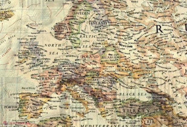 FOTO // Cum va arăta harta lumii dacă nivelul mărilor va creşte cu 80 de metri. Va fi afectată ușor și R. Moldova