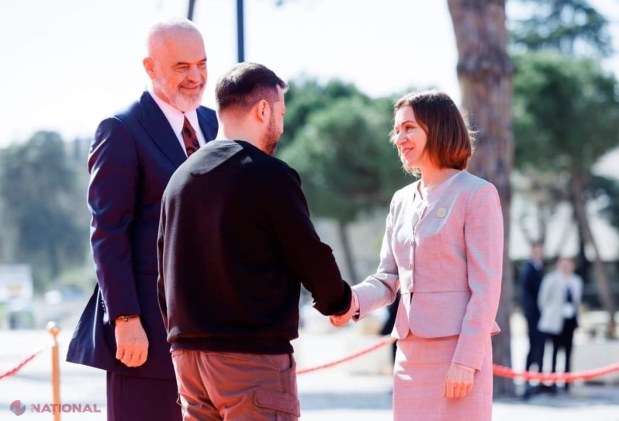 Maia Sandu și Volodimir Zelenski, discuţii la Tirana despre rezistența ucraineană în fața invaziei ruse și despre ,,viitorul comun