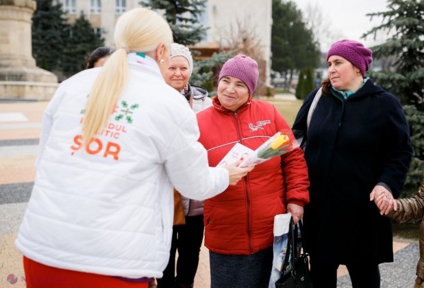 FOTO // Partidul „ȘOR” a felicitat cele 40 de mii de femei membre ale formațiunii din întreaga țară de Ziua Internațională a Femeii