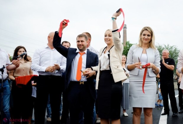 FOTO // O nouă stradă, dar și un SCUAR din Orhei, reparate capital, au fost date în exploatare de către Ilan Șor