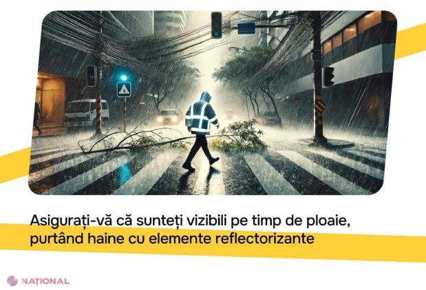 METEO // Cod galben de ploi puternice și vineri, până la amiază, în R. Moldova