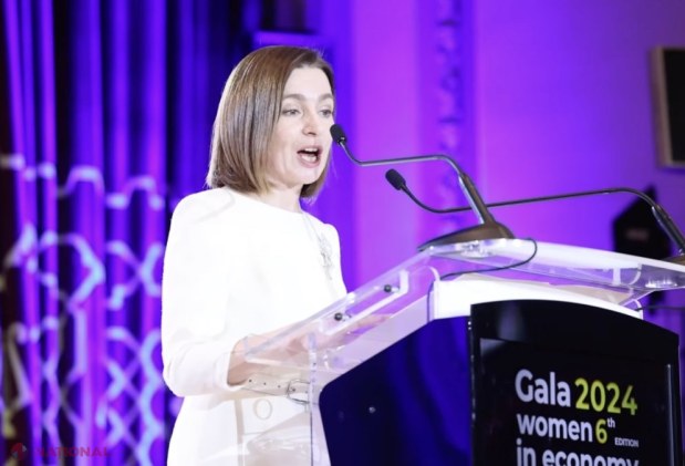 VIDEO // Maia Sandu, la gala „Women In Economy” de la București: „Pe ambele maluri ale Prutului avem nevoie de cât mai multe femei care să își asume rolul de lider”