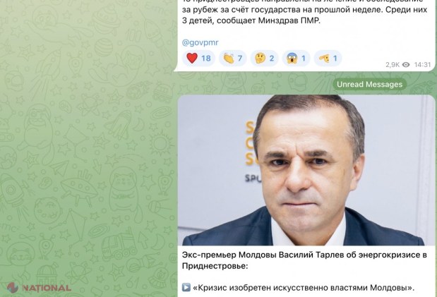 Vasile Tarlev, PROMOVAT de presa regimului separatist de la Tiraspol: „Criza energetică a fost provocată artificial de guvernarea R. Moldova”