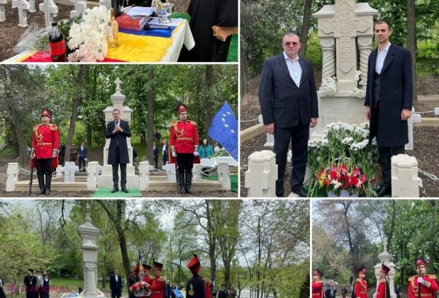 FOTO // Un mauzoleu al ostașilor români, căzuți pentru ELIBERAREA Basarabiei, inaugurat și sfințit pe teritoriul Cimitirului Eroilor din Chișinău