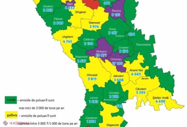 În ce orașe din R. Moldova este înregistrat cel mai POLUAT aer: Chișinăul e pe locul doi