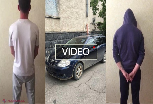 VIDEO // Au furat un automobil din Chișinău și s-au ascuns la Cahul: Trei tineri, reținuți de Poliție