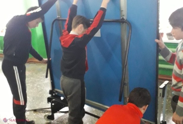 FOTO // Sala de sport a Gimnaziului de la Ivancea, Orhei, RENOVATĂ în cadrul unui proiect susținut de echipa lui Ilan Șor și BRD