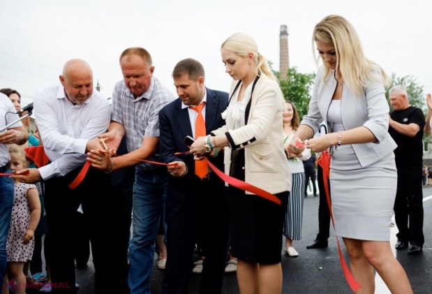 FOTO // O nouă stradă, dar și un SCUAR din Orhei, reparate capital, au fost date în exploatare de către Ilan Șor