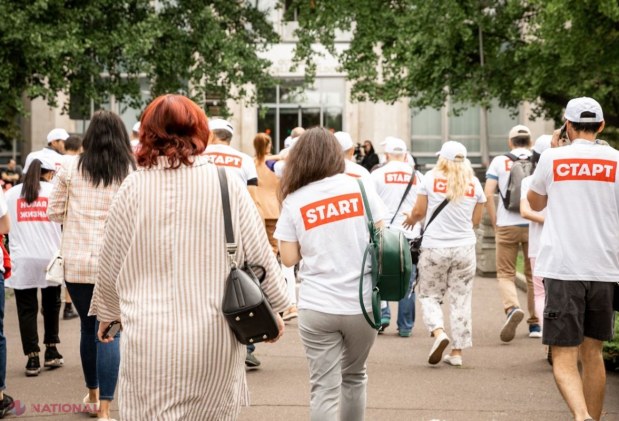 Tinerii Organizației „START” au protestat împotriva creșterii taxelor de cazare în căminele studențești