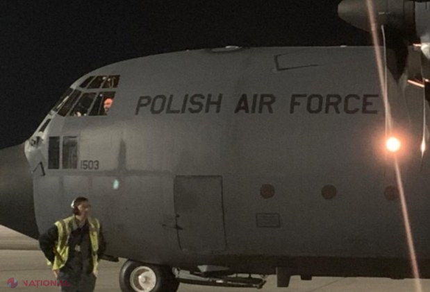 FOTO // R. Moldova este ajutată să facă fața DESTABILIZĂRILOR. Polonia a trimis la Chișinău șase avioane „Hercules” încărcate cu ARME, muniții și echipamente destinate Poliției R. Moldova