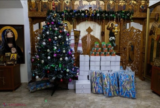 VIDEO // Cadouri de Crăciun, oferite de A.S.I.C.S. pentru copiii enoriașilor Mitropoliei Basarabiei