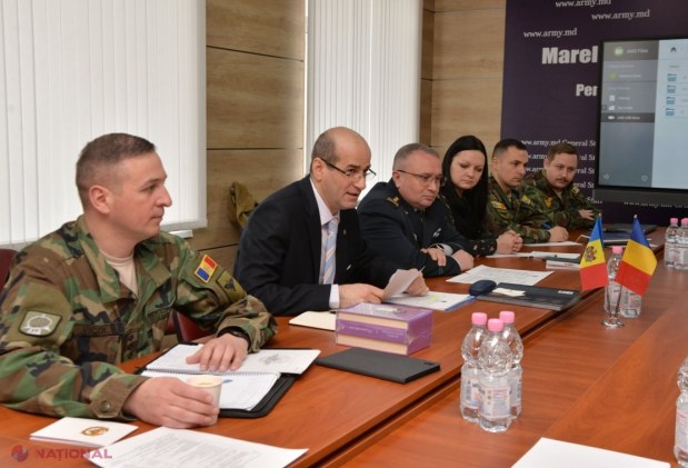 Grup de formatori de opinie specializați pe probleme de securitate internațională din România, vizită la Ministerului Apărării din R. Moldova