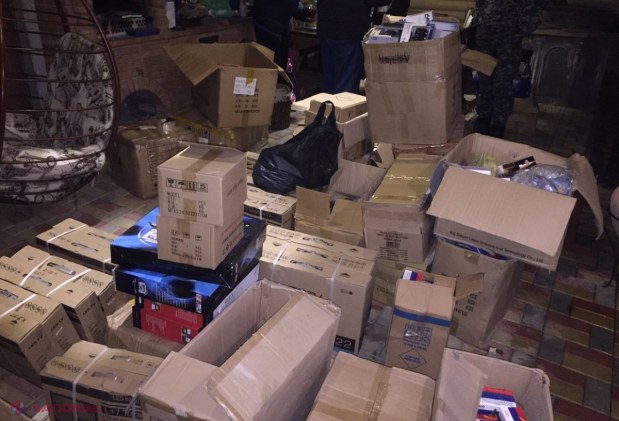 VIDEO // Operațiune de amploare într-un caz de CONTRABANDĂ cu mărfuri de larg consum procurate de la Odesa și aduse ilegal prin Transnistria. A fost nevoie de implicarea BPDS „Fulger”