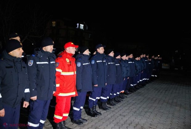 FOTO // O echipă formată din 55 de salvatori din R. Moldova a plecat în Turcia să acorde ajutor victimelor cutremurelor devastatoare produse luni. Maia Sandu: „Veți munci fără pauze, căutând să salvați cât mai multe vieți omenești”