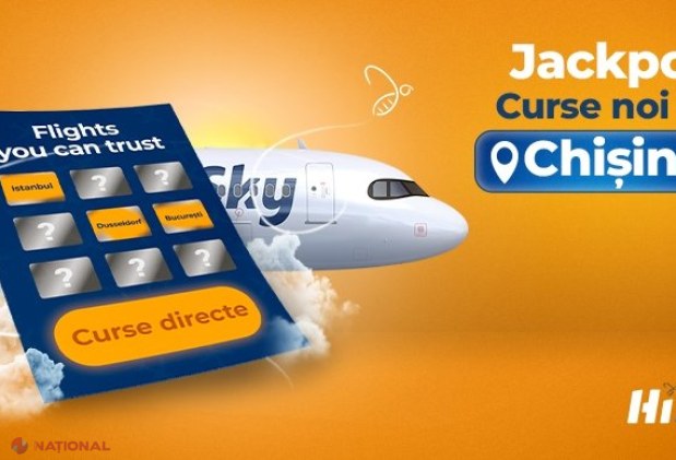 București, Istanbul și Dusseldorf, cele mai noi destinații HiSky, cu plecare din Chișinău. Prețul unei călătorii pornește de la 49,99 euro