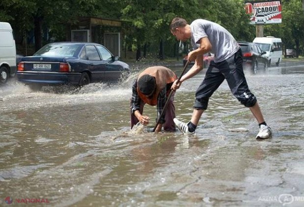 Bilanţul ploii de ieri // Străzi inundate, localități fără energie electrică şi copaci doborâţi