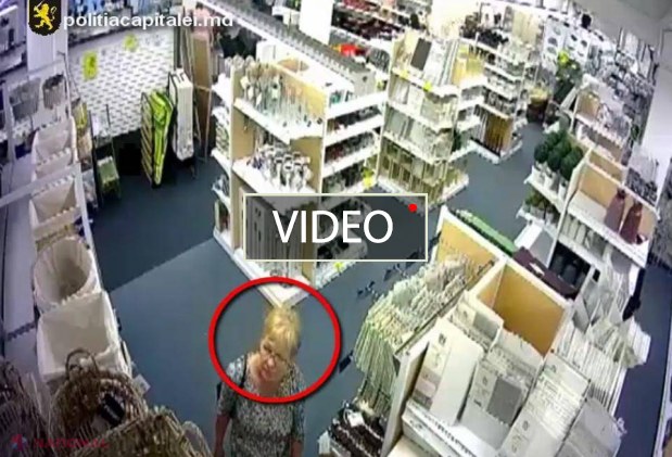 VIDEO // Recunoști această doamnă respectabilă cu ochelari? Este căutată de Poliție pentru ce a făcut într-un magazin din Chișinău