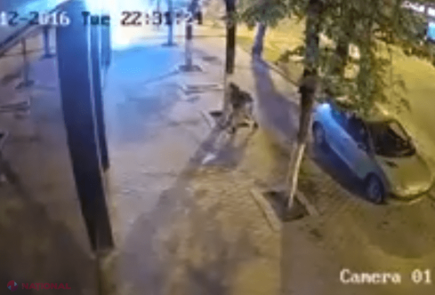 VIDEO // Hoț, surprins în centrul Chișinăului. INCREDIBIL ce fura
