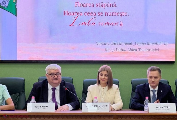 Adrian Dupu, în cadrul unei ședințe festive la USM: „Marcăm 34 de ani de la momentul în care mulțimea adunată în PMAN a cerut, după decenii de rusificare forțată, declararea limbii române ca limbă de stat pe teritoriul R. Moldova”