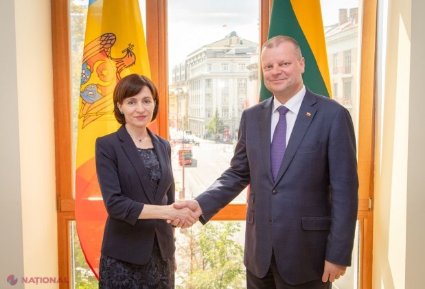 Maia Sandu a dat asigurări la Vilnius că „unica soluție de dezvoltare a R. Moldova este INTEGRAREA în Uniunea Europeană”