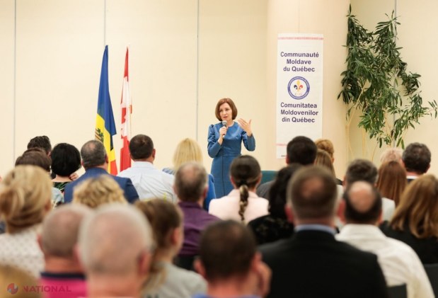 GALERIE FOTO // Maia Sandu, discuții cu DIASPORA din Canada. Șefa statului a acordat titluri onorifice și a vizitat o PATISERIE deschisă de o moldoveancă: „Am văzut o susținere totală pentru proiectul de aderare a R. Moldova la UE”