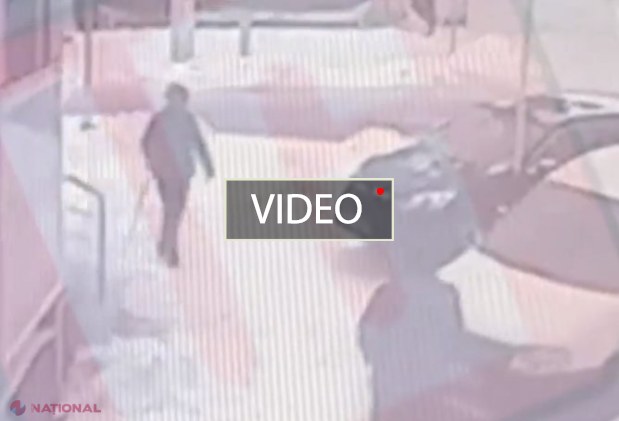 VIDEO // Momentul în care individul de 50 de ani DETONEAZĂ explozibilul în magazinul din Chișinău