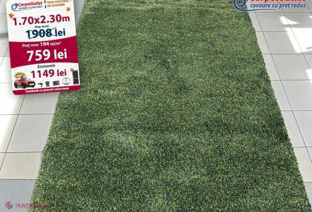 Târg Național de Covoare cu Reduceri de Toamnă în toate magazinele Carpet Outlet din Chișinău și Bălți