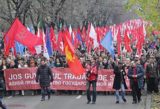 Poliţia numeşte O CIFRĂ a participanţilor la mitingul PCRM. De 20 de ori mai mică decât la mitingul