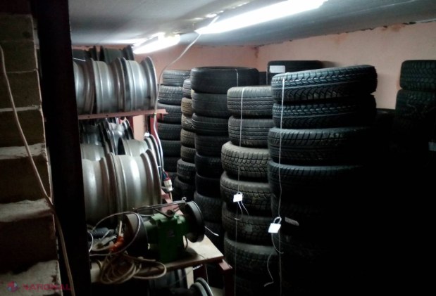 Anvelope de sute de mii de lei, GĂSITE într-o gospodărie la Ungheni