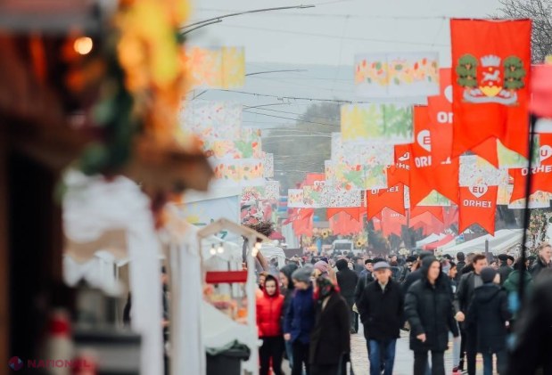 FOTO // Hramul Orheiului, în TOI. Mii de orheieni au defilat la PARADA din centrul orașului. Cei prezenți așteaptă extragerea la TOMBOLA cu 200 de premii valoroase